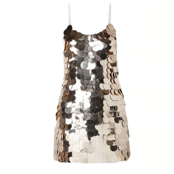 Alice + Olivia Contessa Embellished Minidress in Gold - Picture 2 of 13